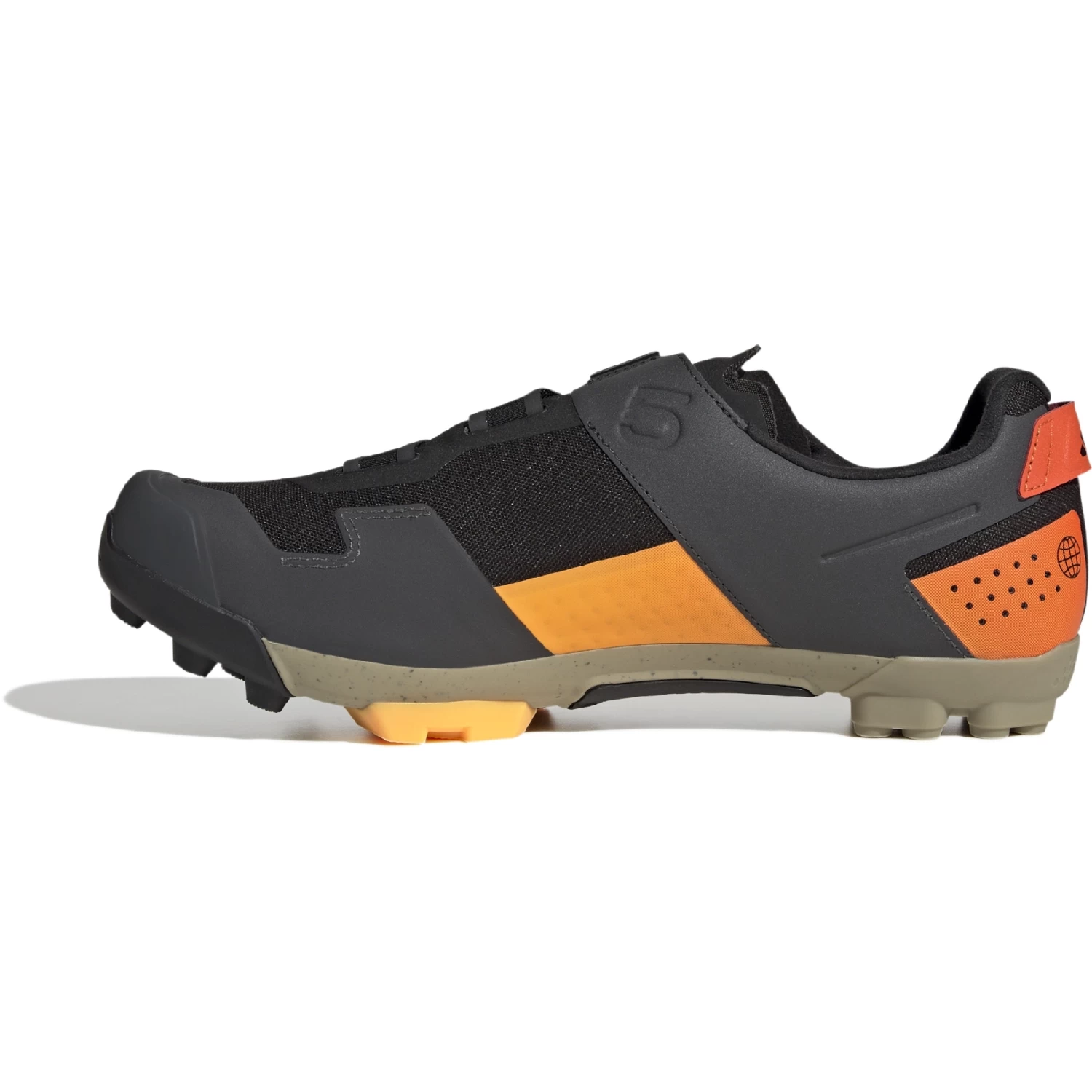 Five Ten Kestrel Boa Mountain Bike Shoes - Core Black / Cloud White / Impact Orange - Image 4
