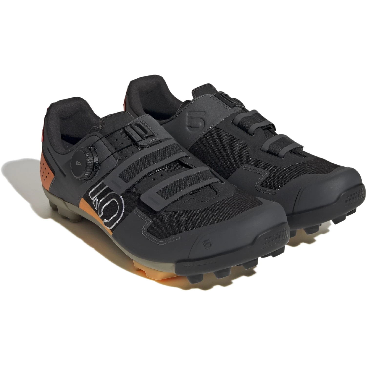 Five Ten Kestrel Boa Mountain Bike Shoes - Core Black / Cloud White / Impact Orange - Image 5
