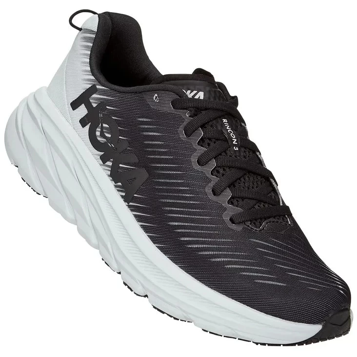 Hoka Rincon 3 Wide Women's Running Shoes - Black / White