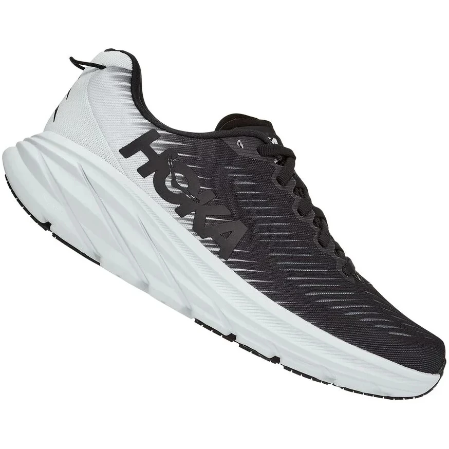 Hoka Rincon 3 Wide Women's Running Shoes - Black / White - Image 2