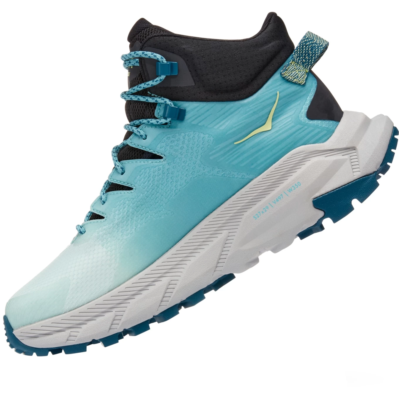 Hoka Trail Code GTX Hiking Shoes Women - Blue Glass / Coastal Shade - Image 4