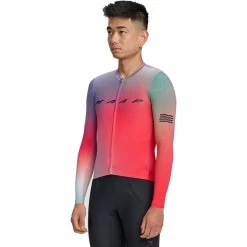 MAAP Blurred Out Pro Hex Long Sleeve Jersey 2.0 Men - Red Mix