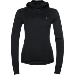 Odlo Active Warm Long-Sleeve Base Layer Top With Facemask Women - Black