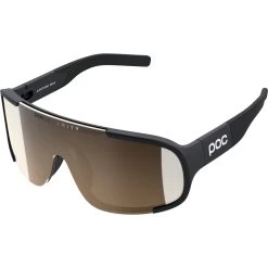 POC Aspire Mid Glasses - Mirror Lens - 1002 Uranium Black / Brown - Silver